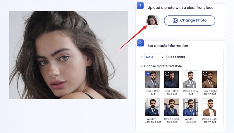 Upload Your Photo for Executive Headshot Generation