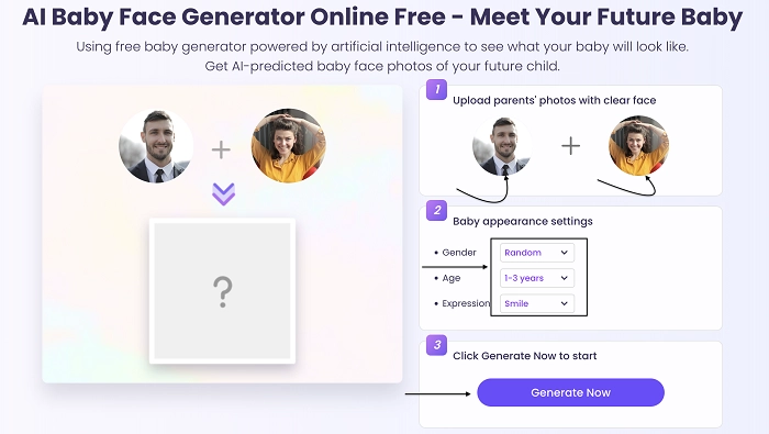 Upload Your Photos to Predict Your Baby’s Appearance - Step 2