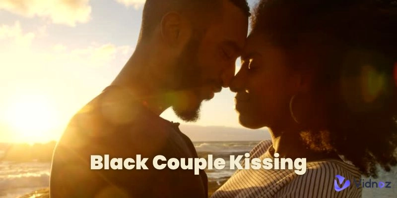 Black Couple Kissing Photos - Make Free AI Kissing Art​