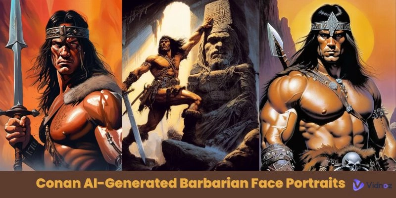 Top Conan AI Generated Barbarian Face Portraits - Create Free AI Portrait