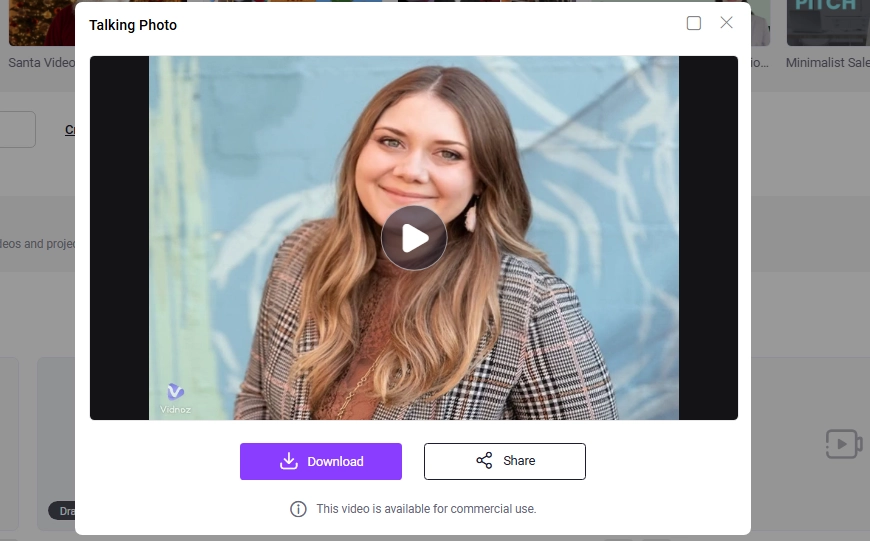 Vidnoz AI Talking Photo Generator Download