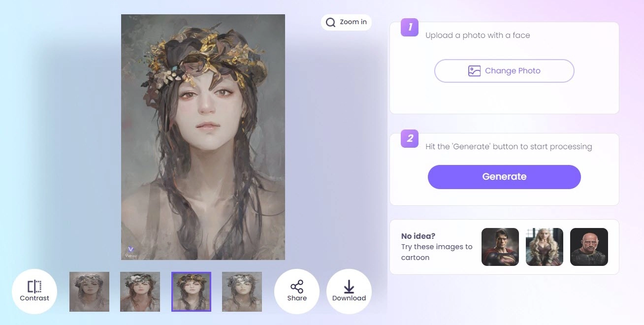 Vidnoz AI Anime Generator from Photo