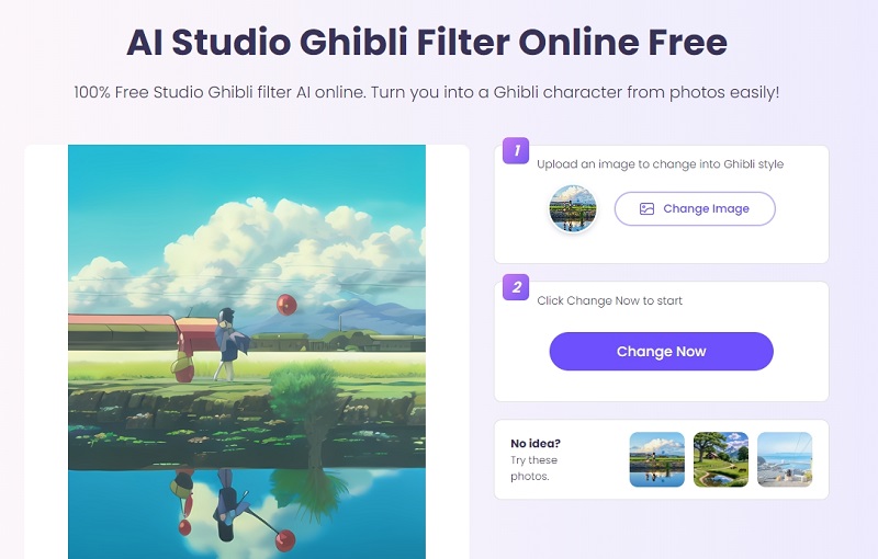 Vidnoz AI Ghibli Filter Online