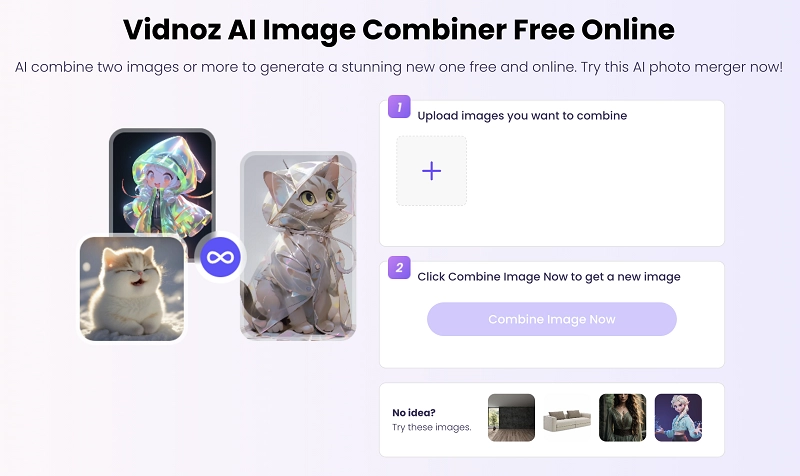 Vidnoz AI Image Combiner