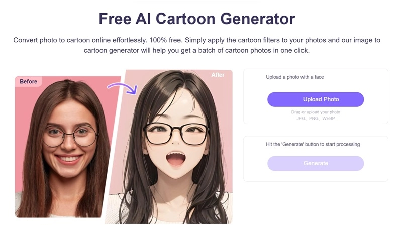 Vidnoz Cartoon Generator