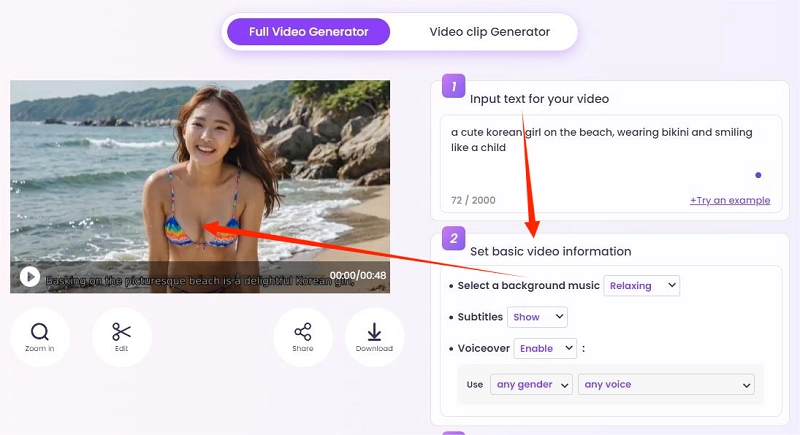 Korean AI Girl Video Generator