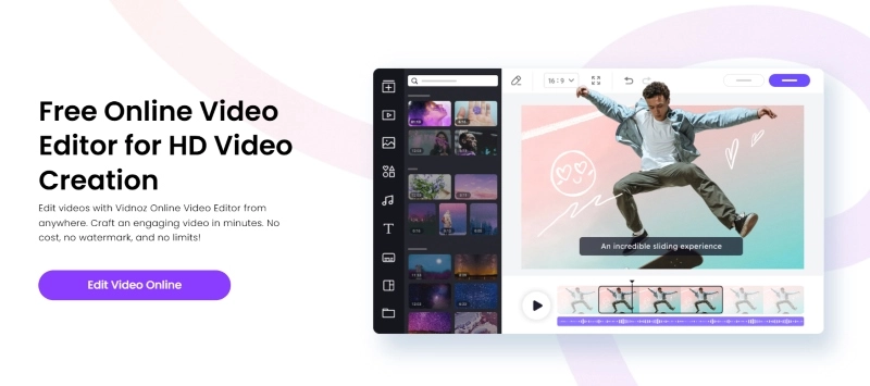 Vidnoz Online Video Editor - Retouch Video with AI