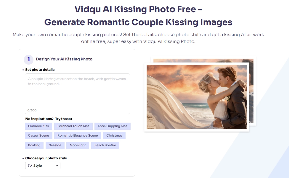 Vidqu Free AI Kissing