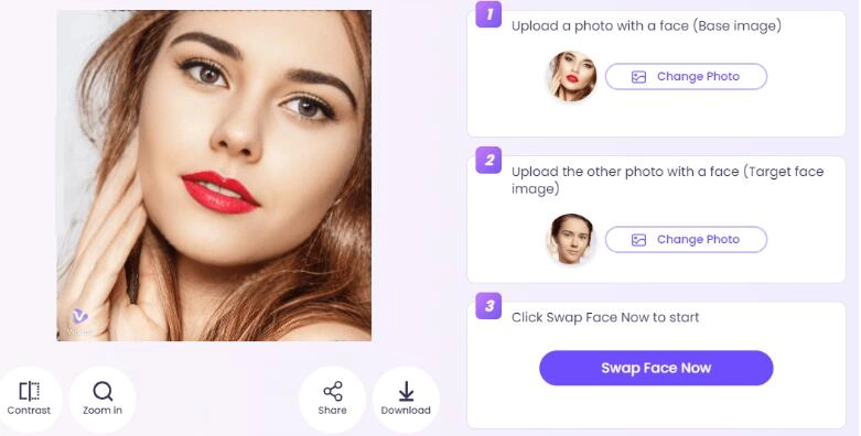 Virtual Makeup Try on by Swapping Face - Step 3