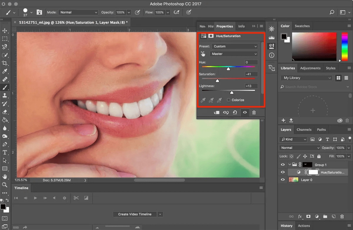 Whiten Teeth on Pictures in PhotoShop