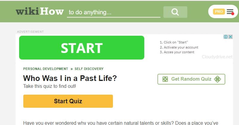 WikiHow Past Life Regression Test