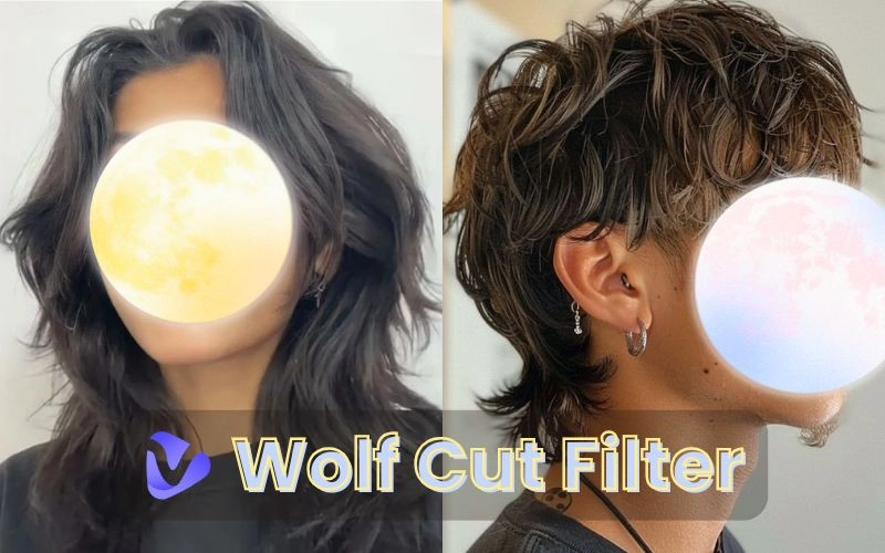 AI Wolf Cut Filter to Try on Textured Wolf Cut Online Free