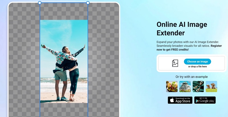 YouCam Online AI Image Extender