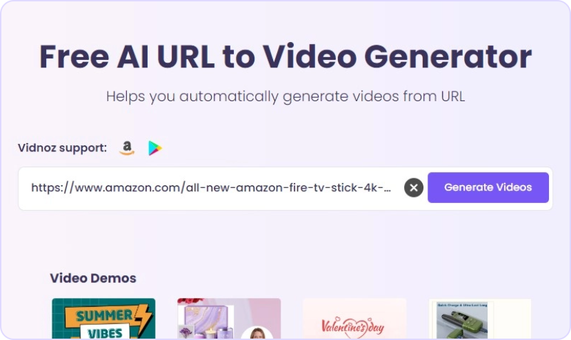 How to Convert URL to Video Step 1